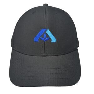 Albertsons Strapback Baseball Cap Black One Size Adjustable Image Solutions